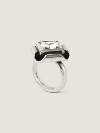 Anillo Deconstructed Crystals en metal y cristales