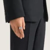 Anillo Tape de Givenchy en metal y esmalte Anillo Tape de Givenchy en metal y esmalte