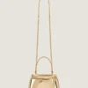 Antigona Bag en piel con efecto espejo y cadena Antigona Bag en piel con efecto espejo y cadena