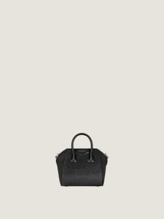 Antigona Bag en satén con strass