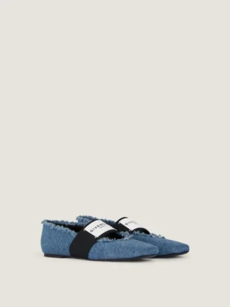 Bailarinas de corte cuadrado en denim