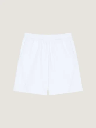 Bermudas con costuras de alta costura en tejido polar