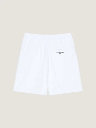 Bermudas con costuras de alta costura en tejido polar