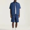Bermudas de denim con costuras de alta costura y sello Givenchy
