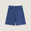 Bermudas de denim con costuras de alta costura y sello Givenchy