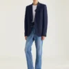 Blazer de un solo botonadura en lana y mohair