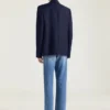 Blazer de un solo botonadura en lana y mohair