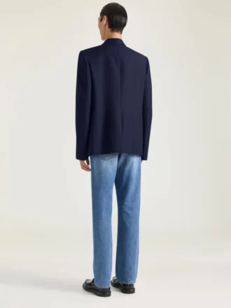 Blazer de un solo botonadura en lana y mohair