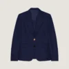 Blazer de un solo botonadura en lana y mohair