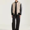 Blouson de mezcla de materiales con bordado «Givenchy Paris» Blouson de mezcla de materiales con bordado «Givenchy Paris»