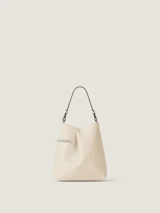 Bolsita Pinch Me de piel napa