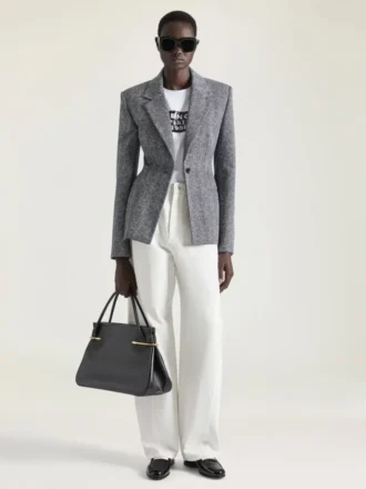 Bolso grande tipo «pinch» de piel