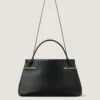 Bolso grande tipo «pinch» de piel