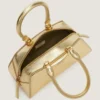 Bolso Mini Antigona de estilo este-oeste en piel laminada Bolso Mini Antigona de estilo este-oeste en piel laminada
