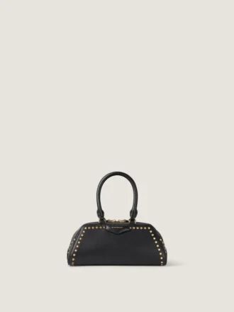 Bolso Mini Antigona East-West en piel Box con detalles de tachuelas