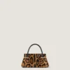 Bolso Mini Pinch de piel con efecto potro y estampado de leopardo