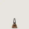 Bolso Mini Pinch de piel con efecto potro y estampado de leopardo
