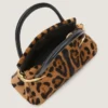 Bolso Mini Pinch de piel con efecto potro y estampado de leopardo