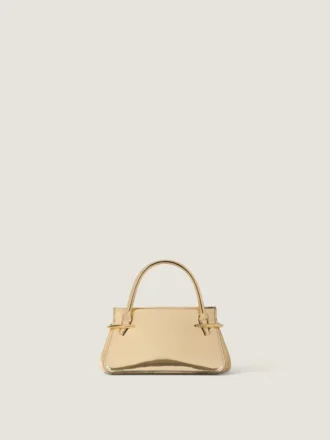 Bolso Mini Pinch en piel con efecto espejo