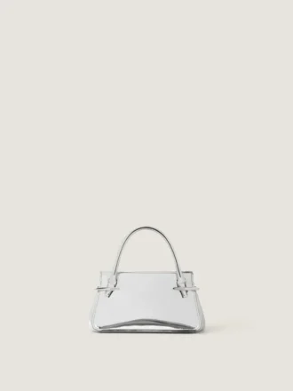 Bolso Mini Pinch en piel con efecto espejo