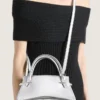 Bolso Mini Pinch en piel con efecto espejo Bolso Mini Pinch en piel con efecto espejo