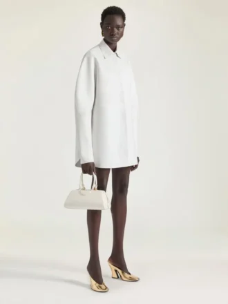 Camisa oversize de piel