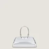 Bolso pequeño Antigona East-West en piel laminada