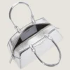 Bolso pequeño Antigona East-West en piel laminada