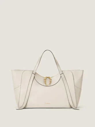 Bolso Snatch grande en piel granulada
