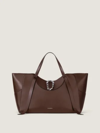 Bolso Snatch grande en piel granulada