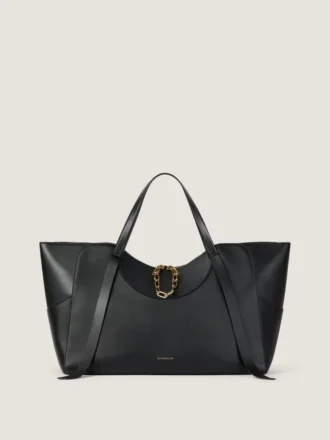 Bolso Snatch grande en piel granulada