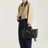 Bolso Snatch grande en piel granulada Bolso Snatch grande en piel granulada