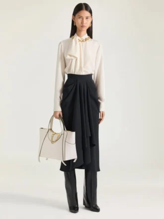 Bolso Snatch mediano en piel granulada