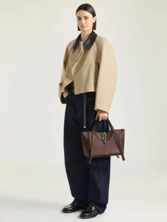 Bolso Snatch mediano en piel granulada