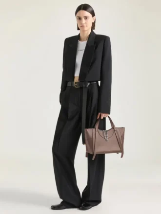 Bolso Snatch mediano en piel granulada