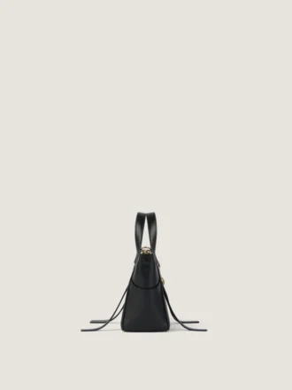 Bolso Snatch pequeño en piel bicolor granulada