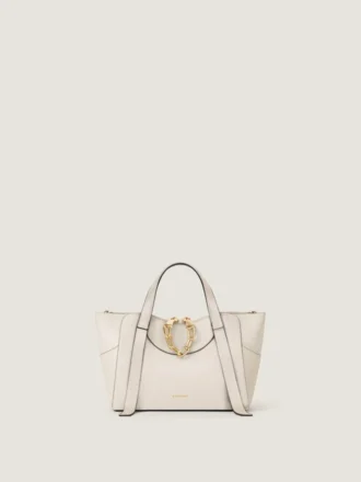 Bolso Snatch pequeño en piel granulada