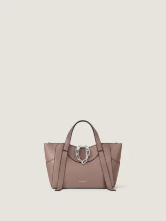 Bolso Snatch pequeño en piel granulada