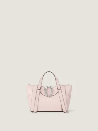 Bolso Snatch pequeño en piel granulada
