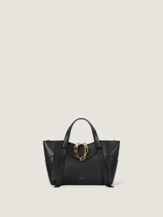 Bolso Snatch pequeño en piel granulada