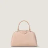 Bolso tipo bolero Antigona de piel de becerro en ante