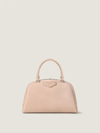 Bolso tipo bolero Antigona de piel de becerro en ante