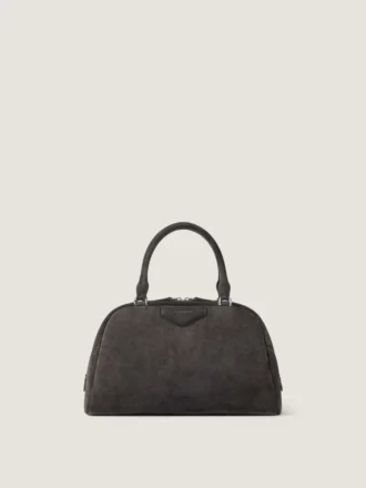 Bolso tipo bolero Antigona de piel de becerro en ante