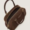 Bolso tipo bolero Antigona de piel de becerro en ante