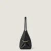 Bolso tote horizontal con pliegues en piel napa