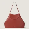 Bolso tote mediano Facet de piel granulada Bolso tote mediano Facet de piel granulada