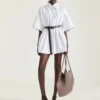 Bolso tote mediano Facet de piel granulada Bolso tote mediano Facet de piel granulada