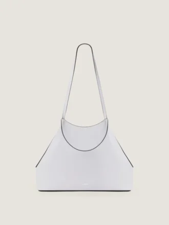 Bolso tote pequeño facetado en piel granulada