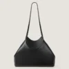 Bolso tote pequeño facetado en piel granulada