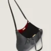 Bolso tote pequeño facetado en piel granulada